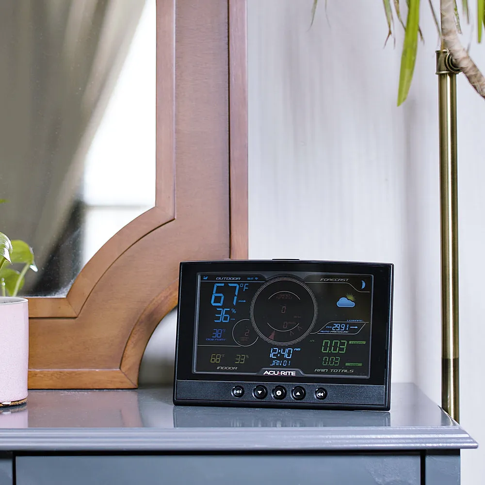 AcuRite - Iris (5-in-1) Weather Station with Direct-to-Wi-Fi Display for Remote Monitoring