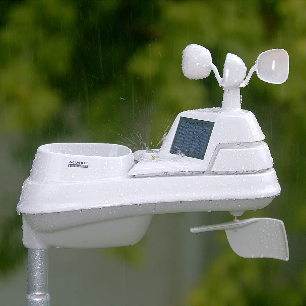 AcuRite - Iris (5-in-1) Weather Station with Direct-to-Wi-Fi Display for Remote Monitoring