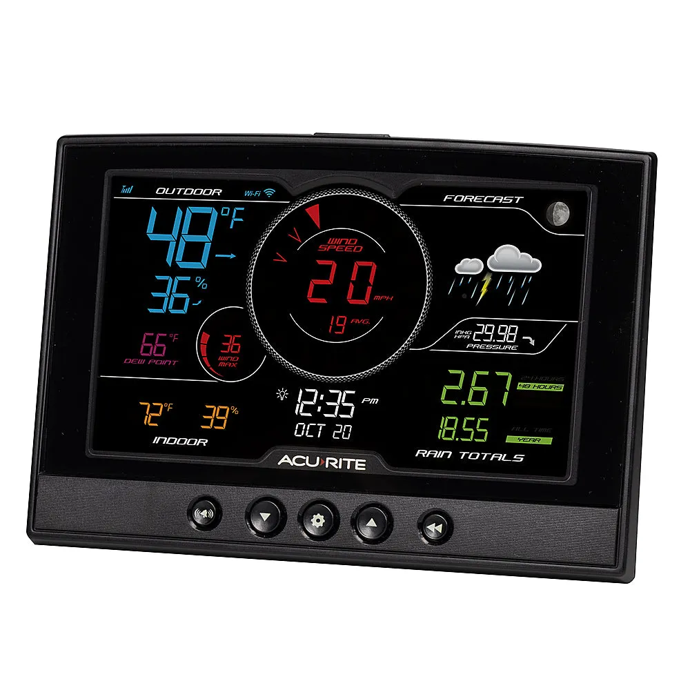 AcuRite - Iris (5-in-1) Weather Station with Direct-to-Wi-Fi Display for Remote Monitoring