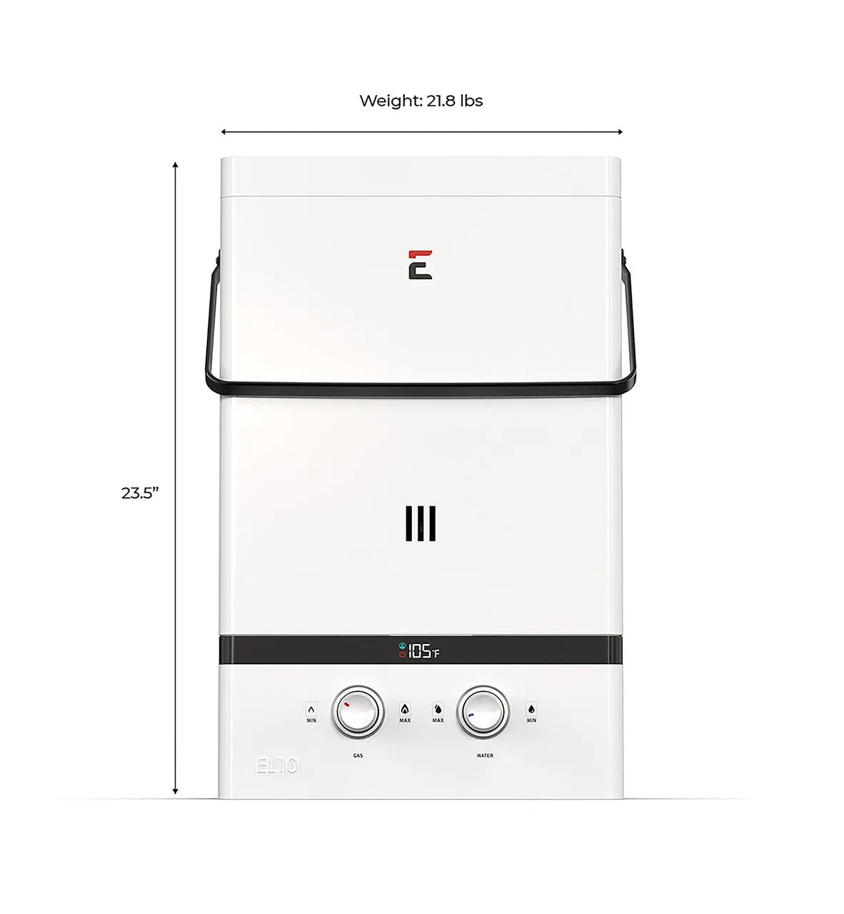 Eccotemp EL10 Luxe Tankless Water Heater Liquid Propane 3.0 GPM Outdoor 80 PSI Manufacturer RFB