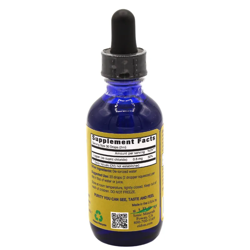 Eidon Ionic Minerals Copper Liquid Concentrate 2oz