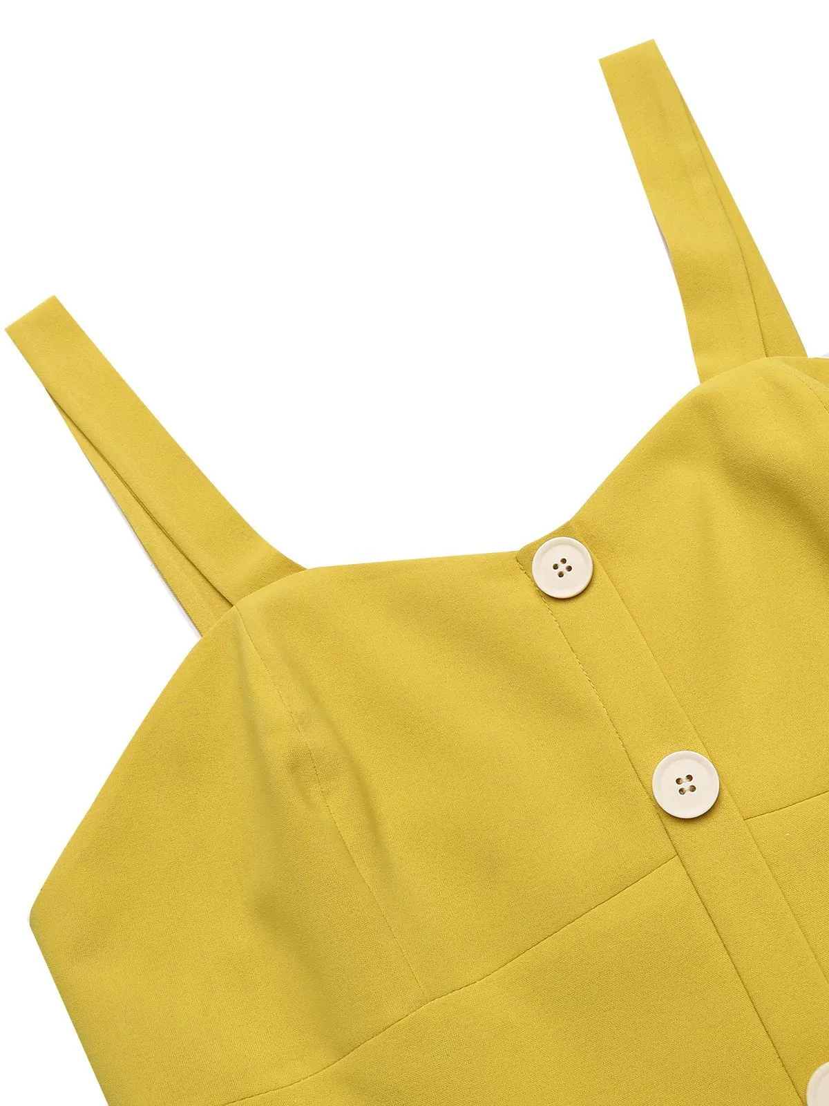 GELB 1950ER SPAGHETTI ROMPER