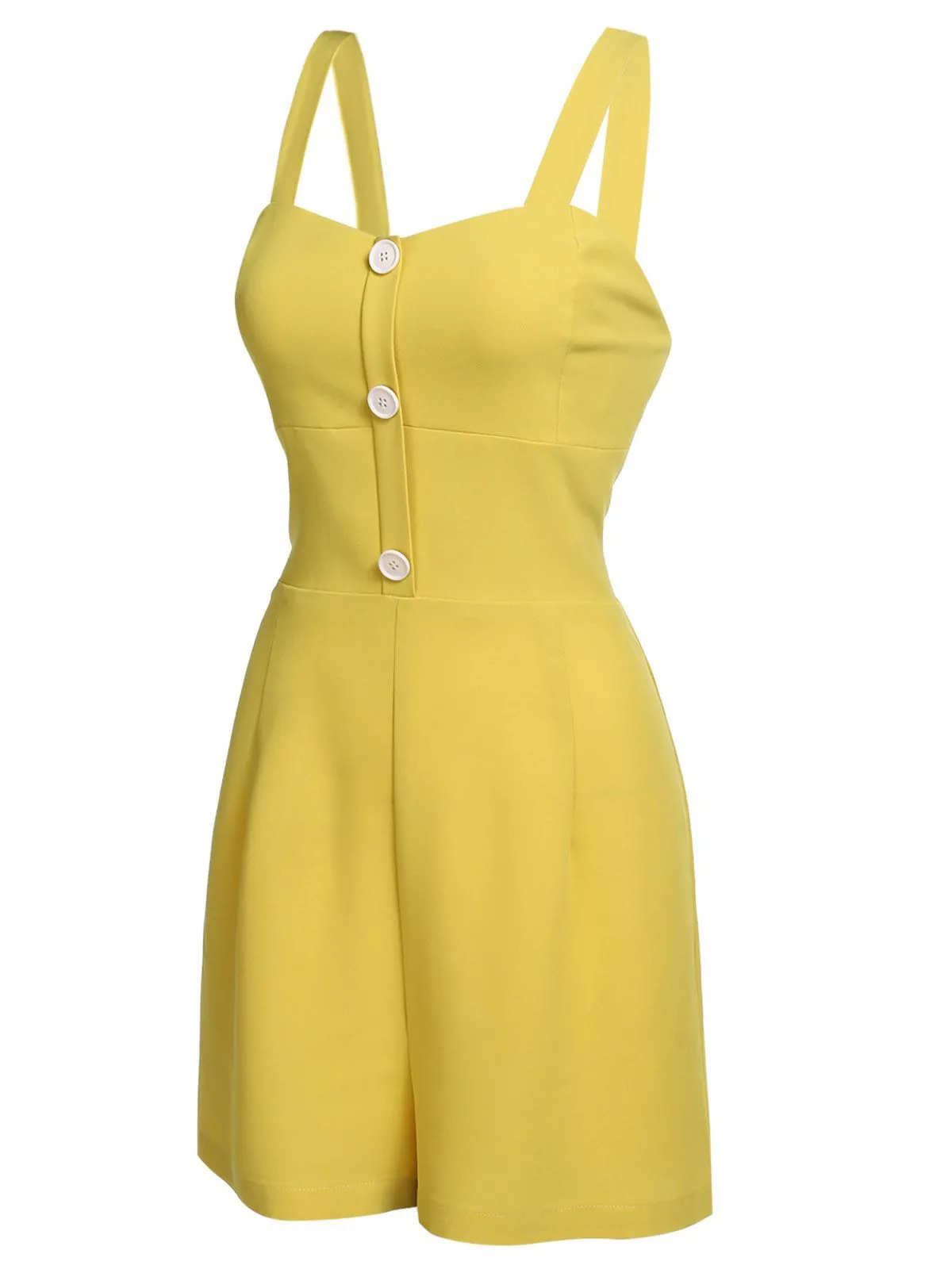 GELB 1950ER SPAGHETTI ROMPER