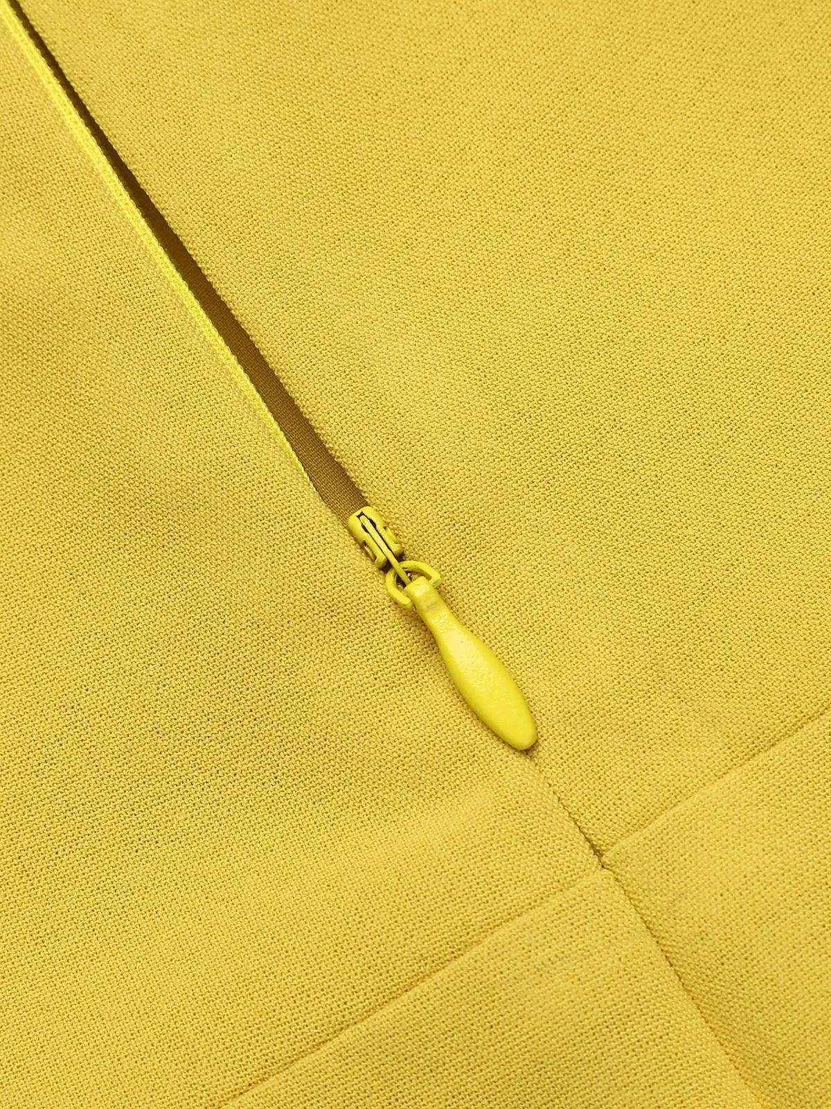 GELB 1950ER SPAGHETTI ROMPER