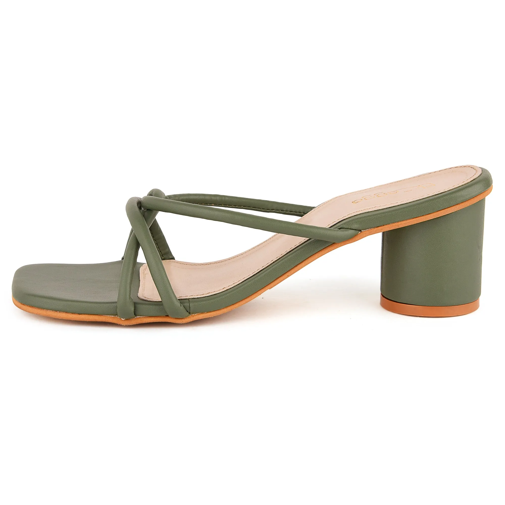 Green Strap Heels