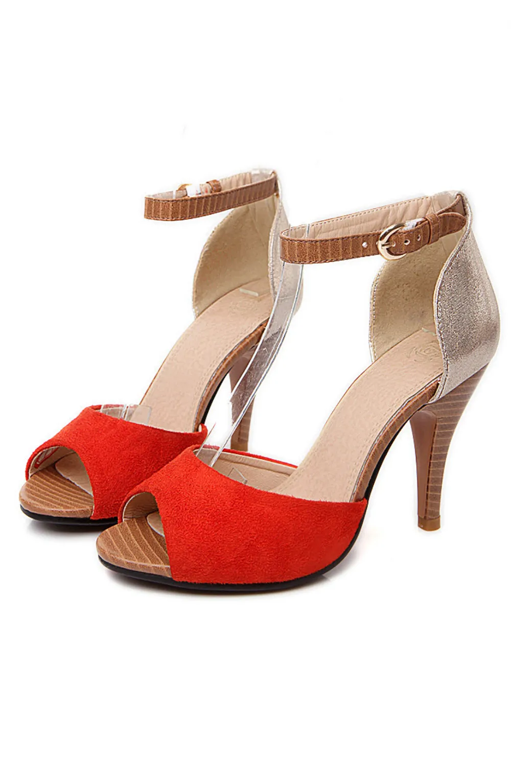 JOSKAA Woman Elegant high heel Strap Stiletto High Heel Sandals