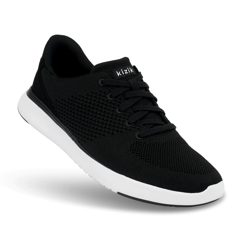 Kizik Unisex Lima Hands-Free Knit Sneaker Black