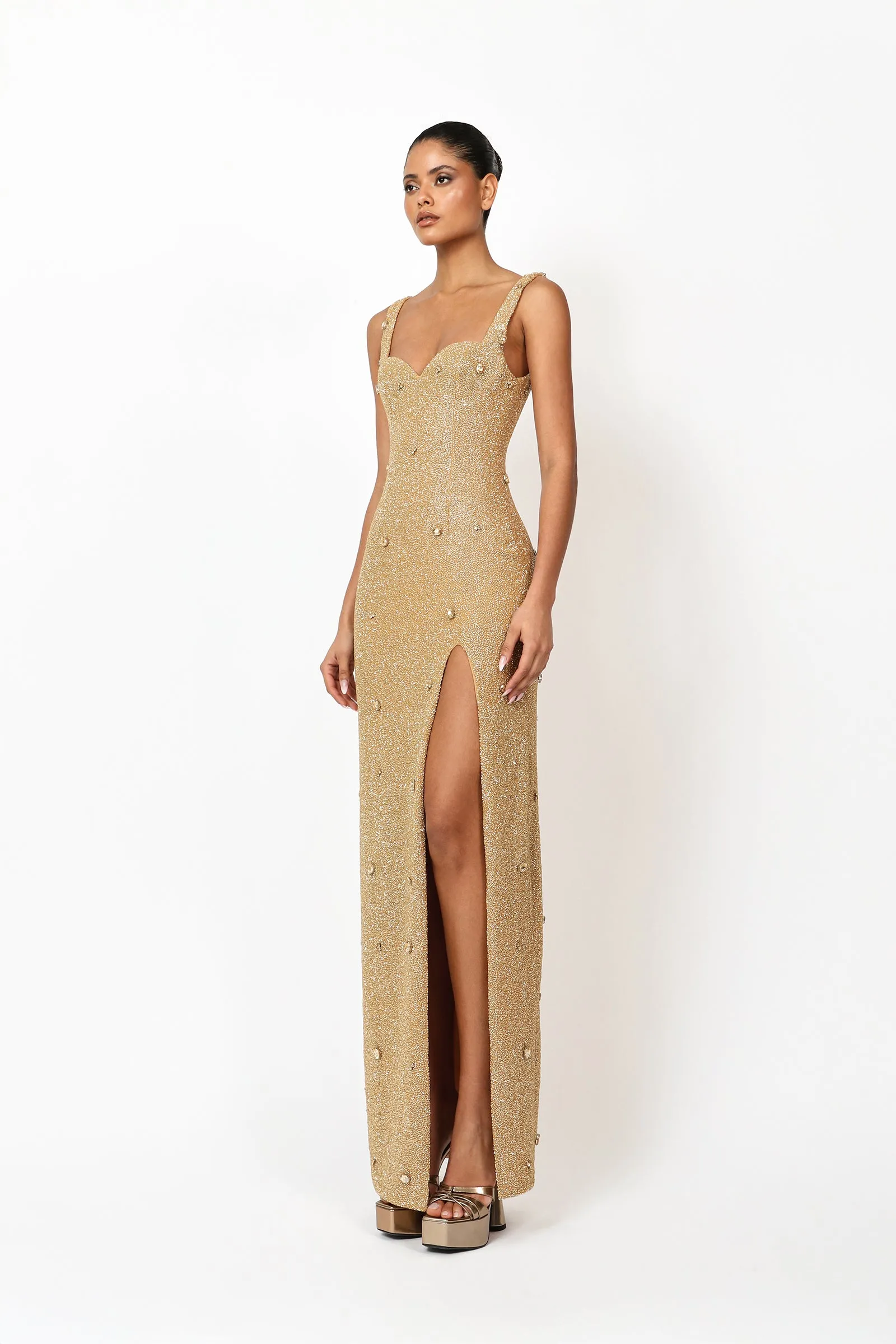 Kroon Maxi Dress - Gold