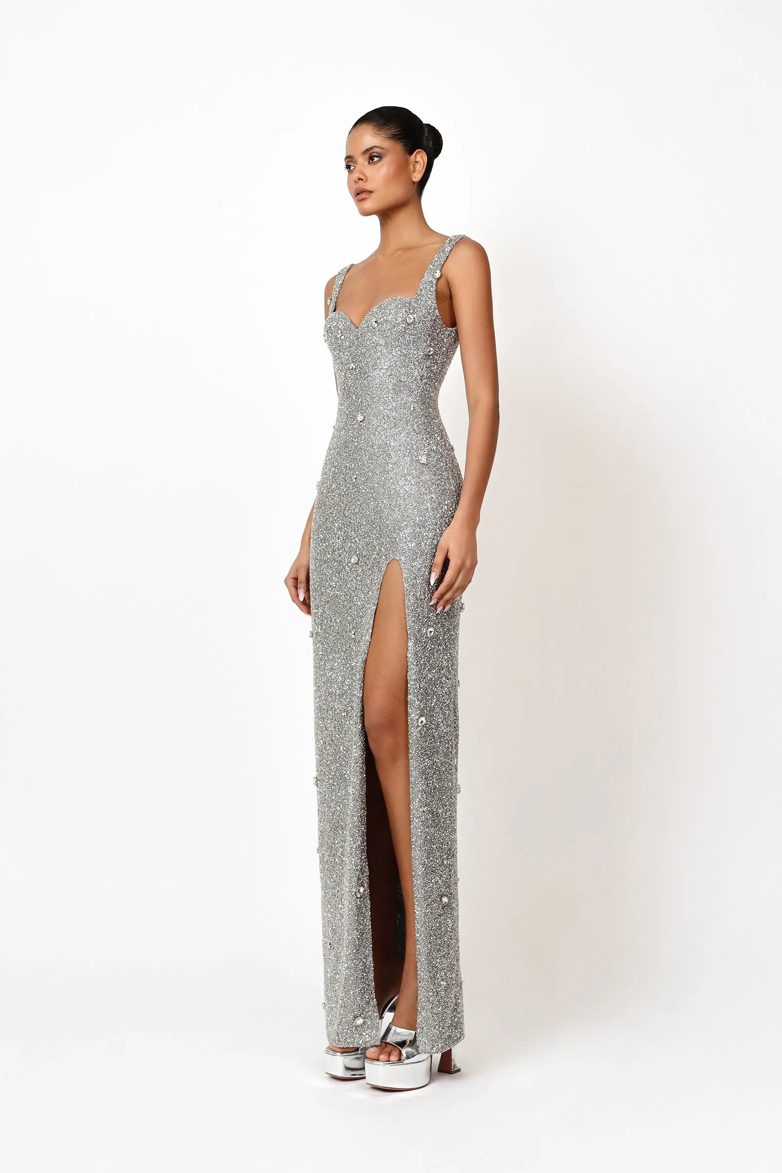 Kroon Maxi Dress - Silver