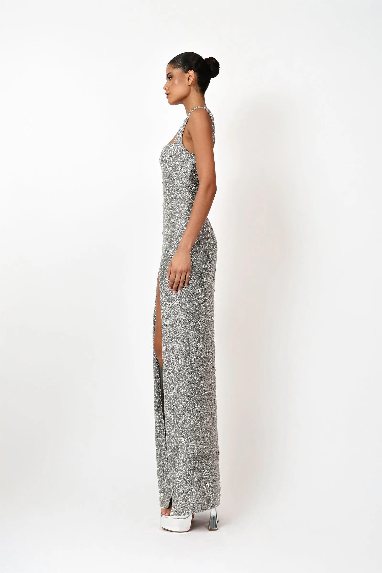 Kroon Maxi Dress - Silver
