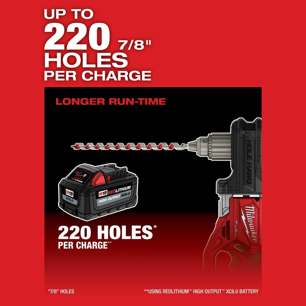 Milwaukee 2807-80 M18 FUEL 18V 12" HOLE HAWG Right Angle Drill -Bare Tool -Recon