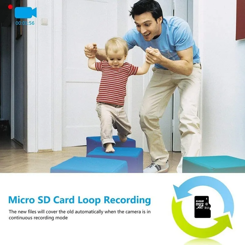 Portable WiFi IP Mini Camera 4K Videcam