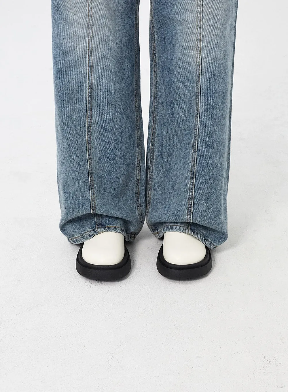 Round Toe Platform Loafer CM317