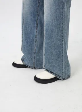 Round Toe Platform Loafer CM317
