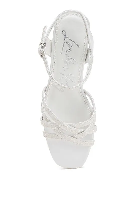 Sparkle Strappy High Heel Sandals