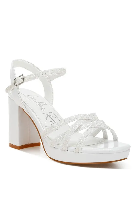 Sparkle Strappy High Heel Sandals