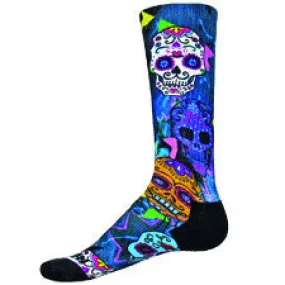Sublimated Day Of The Dead Sport Socks (Unisex)