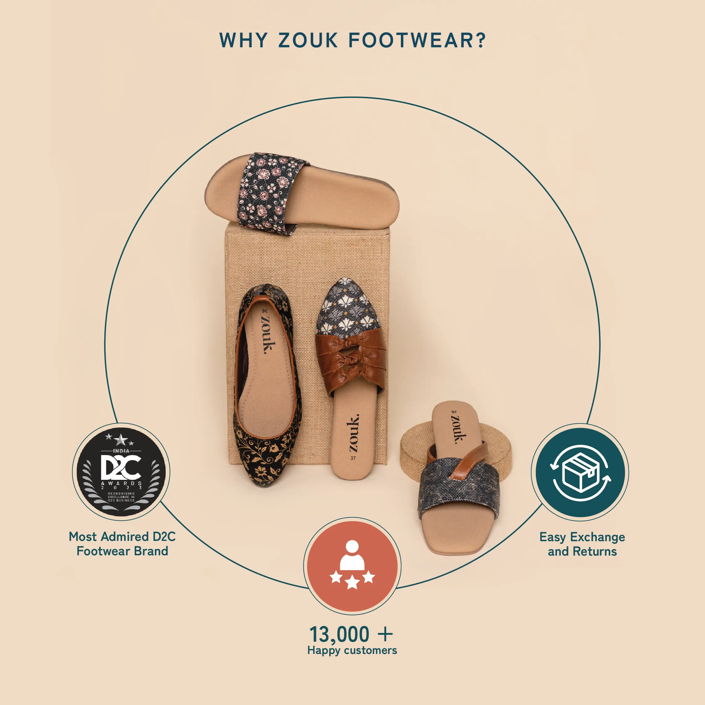 Wadiyar Diamond Women's Embellished Sliders