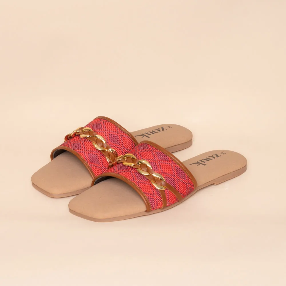 Wadiyar Diamond Women's Embellished Sliders
